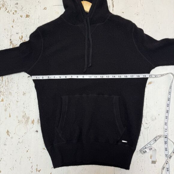 Polo Ralph Lauren Men’s Washable Cashmere Hooded Sweater Black Small $398 - Picture 7 of 11